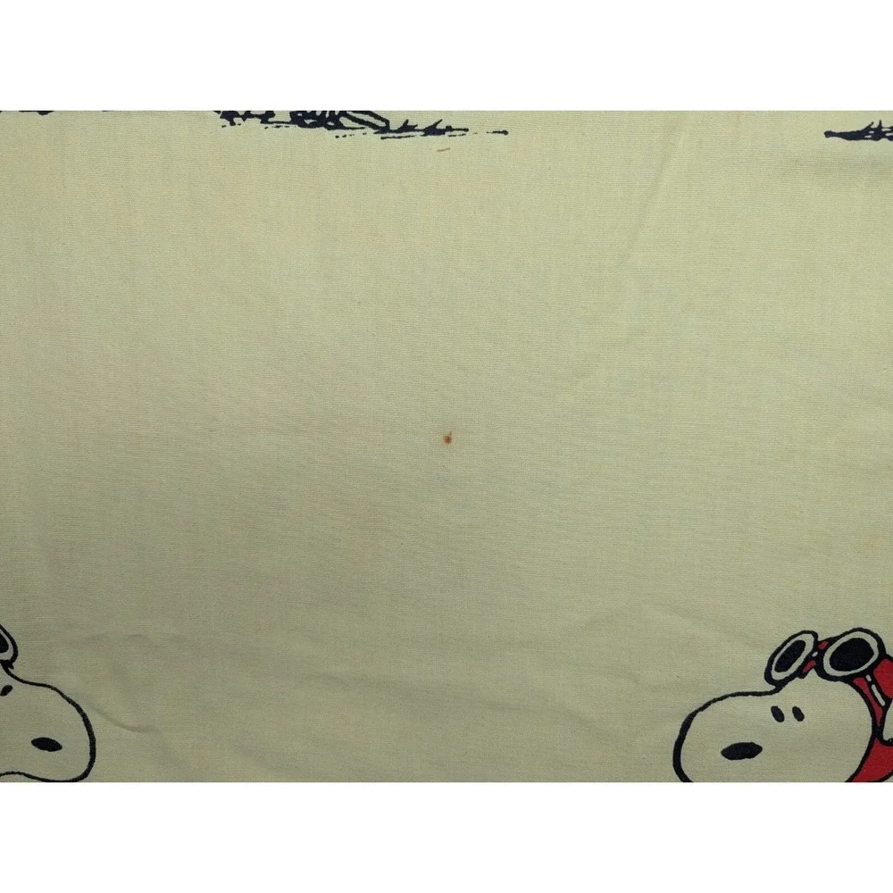 Peanuts Snoopy‎ Yellow Baseball Curtain Panel About 38x38 Inch